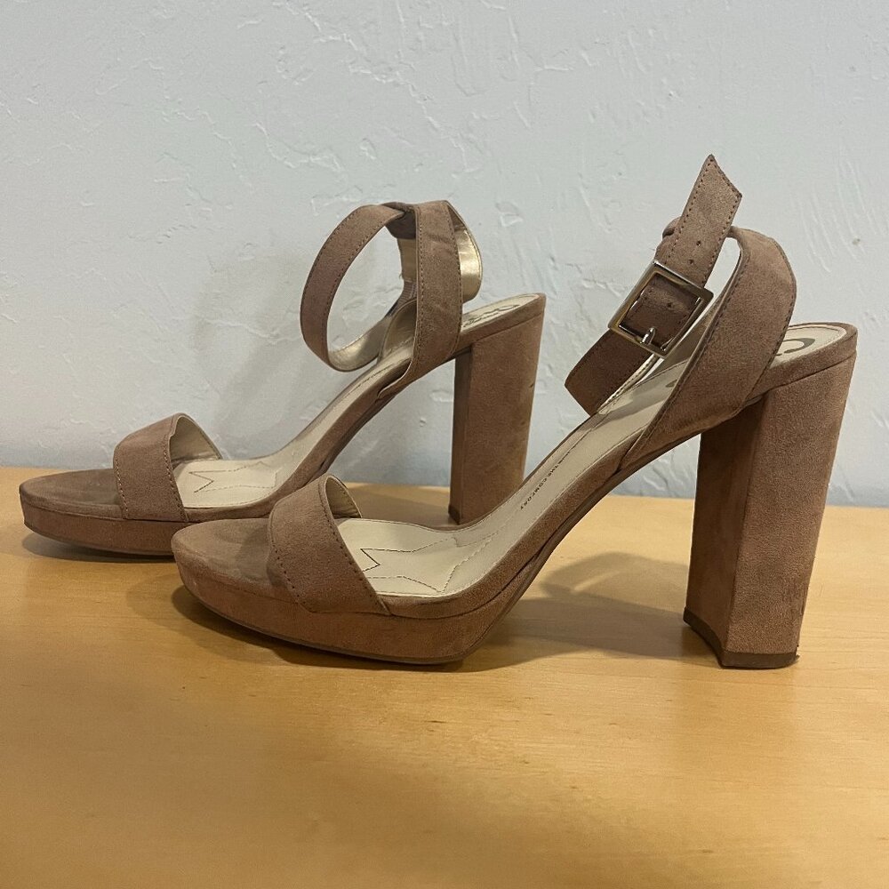 Sam Edelman Circus tan suede heels